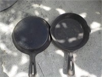 2 6" cast iron frying pans BACK PORCH