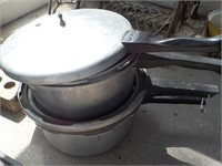 2 Pressure cookers, BACK PORCH