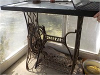 Cast iron Singer base stand, BACK PORCH