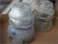 2 Large clear insulators, SHED