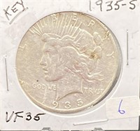 1935 S Peace Silver Dollar KEY