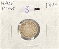 1849 Silver Half Dime US