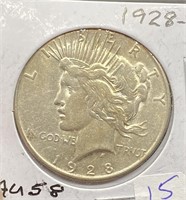 1928 S Peace Silver Dollar