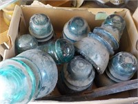 Various size and style green insulators SHED