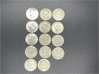 14x 1967 Kennedy Half Dollars 40% Silver