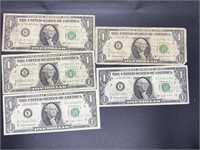 1963 Joseph W.  Barr $1 Notes