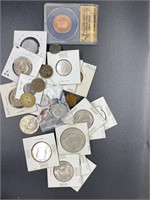 Collection of various forein and U.S. Coins