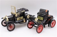 2 Jim Beam Decanter Cars