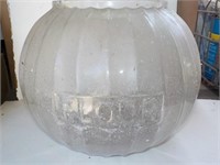 Early flour glass pumpkin shaped canister, SHED