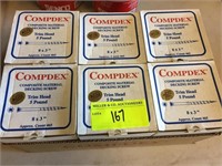 (6) 5 LB BOXES OF COMPDEX 8 X 3"