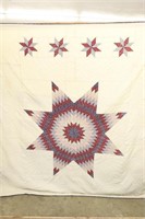 Hand Quilted Lone Star Quilt