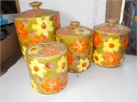 Lefton Mid Century 4 pc cannisters will find