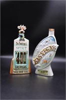 2 Jim Beam Las Vegas Decanters