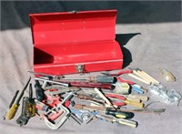 16" x 6" tool box and contents
