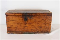 Antique Wooden Tool Box with Insert