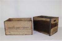 2 Old Wood Crates