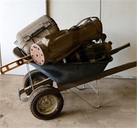 Wheel barrow and contents