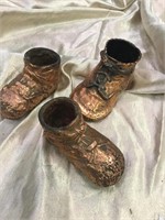 Preserved Baby Shoes Copper