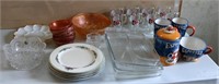 Lead Crystal Bowl, Fruit Bowl, misc kitchen items