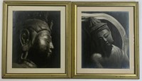 Pr of Early 20th Century Photos - Buddhist Statues