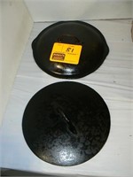 2 CAST IRON LIDS