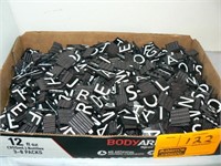 GROUP OF RUBBER LETTERS/NUMBERS/CHARACTERS FOR