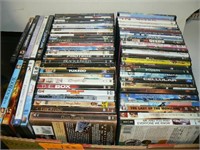 BOX OF DVDs