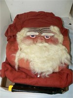 MUSLIN FACE SANTA COSTUME WITH FLANNEL SUIT