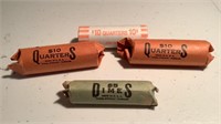 (4) Rolls of Coins