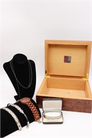 Jewelry Box with Bracelets & Watch