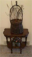 Hallway Table and Decorative Items