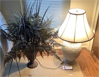 Lamp and Artificial Plant