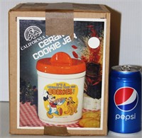 Sealed Mickey & Pluto Cookie Jar in Box