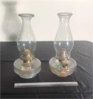 Antique Glass Oil Lanterns