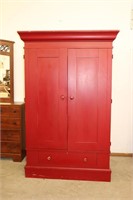 Lane "Country Living"  Red Cabinet / Armoire