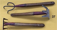 Three KEEN KUTTER garden tools
