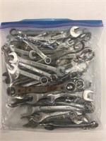 Large Bag Lot of SAE & Metric Wrenches