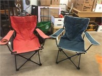 2 Used Folding Lawn Chairs