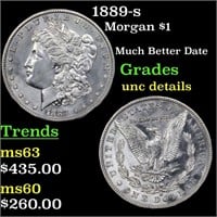 1889-s Morgan $1 Grades Unc Details