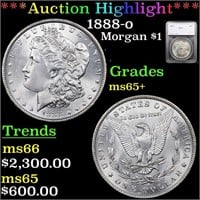*Highlight* 1888-o Morgan $1 Graded ms65+
