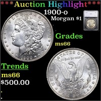 *Highlight* 1900-o Morgan $1 Graded ms66