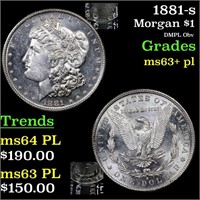 1881-s Morgan $1 Grades Select Unc+ PL