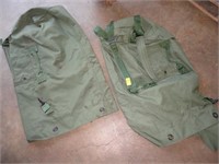 (2) MILITARY ISSUE CANVAS BAGS