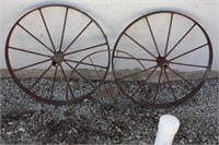 3 Small Iron Wheels