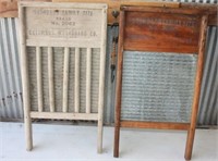 2 Wooden Wash Boards