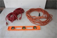 2 Extension Cords Approx. 50' & 18" Level