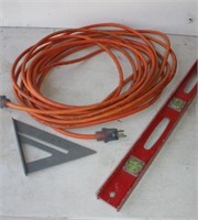 Ext. Cord Approx. 50', 22" Level & Square