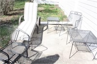 Metal Patio Chairs & End Tables
