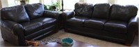 Lazboy Leather Couch & Matching Loveseat