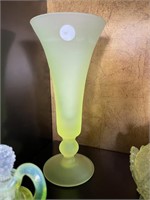 L - Custard Glass Vase